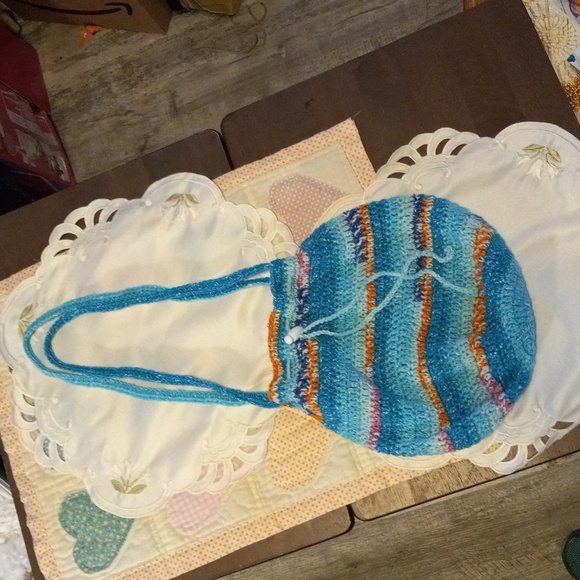 Hand Crafted Handbags - Boho hippi purse crocheted new